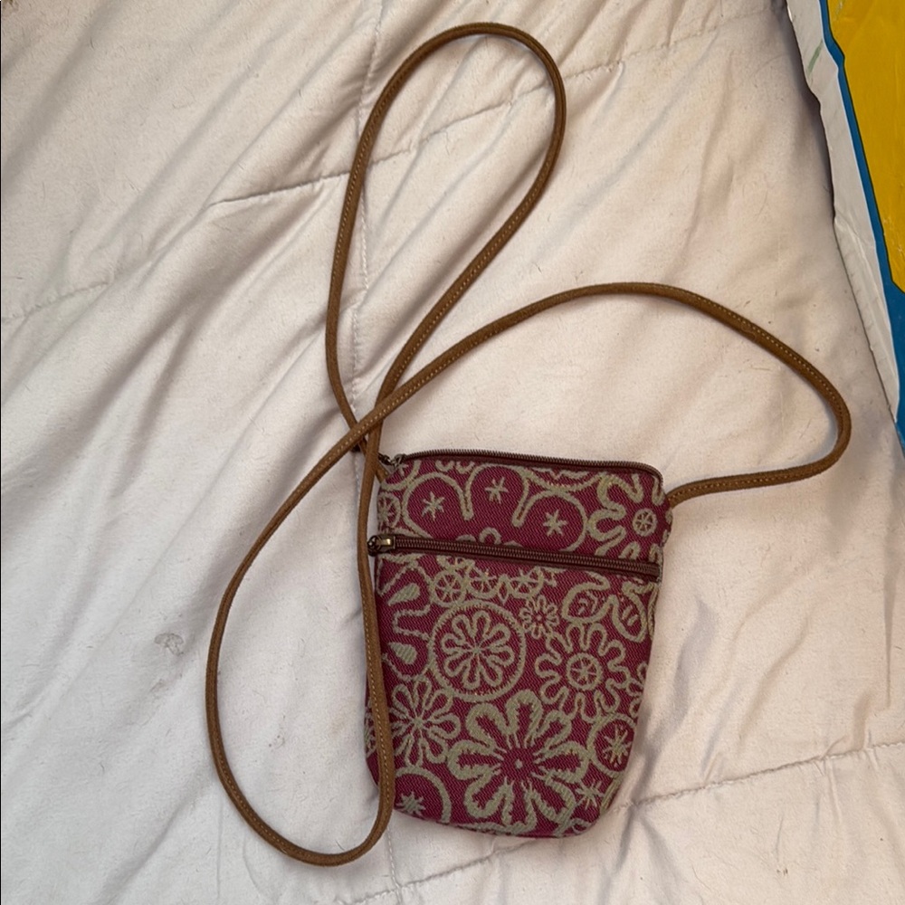 Elegant Purple and Brown Crossbody Bag  Handmade in Boulder Colorado by Maruca